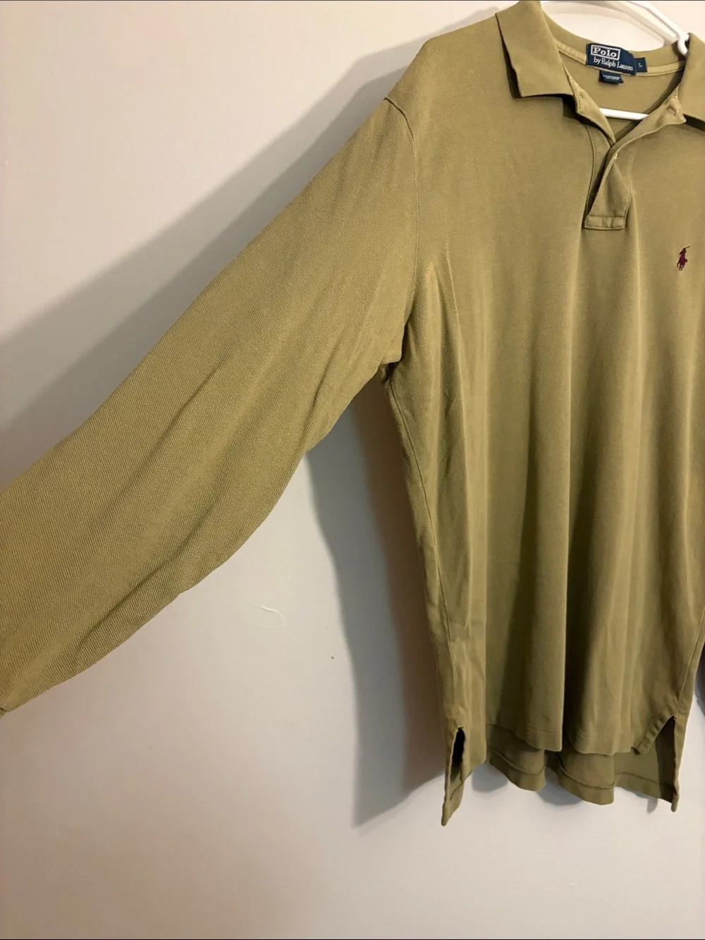 Polo by Ralph Lauren Olive Green Polo with Maroon Pony